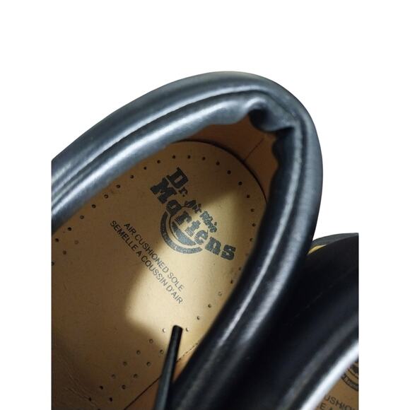DOC MARTENS! DR. MARTEN BLACK GENUINE LEATHER, HEAVY TREAD AIR WEAR OXFORDS! 12M main image 11
